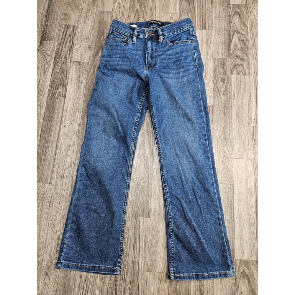 Calvin Klein Jeans Straight Leg Women 2/26 Blue Repreve Stretch Denim